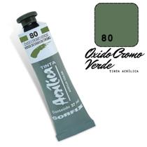 Tinta Acrílica 37ml 080 Oxido Cromo Verde Corfix