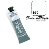 Tinta Acrílica 37ml 102 Branco Titanio Corfix Tinta Acrílica 37ml 102 Branco Titanio Corfix