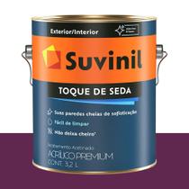 Tinta Acrílica Acetinada Suvinil Bebida Púrpura 3,2 L