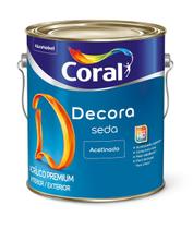 Tinta Acrílica Acetinado Decora Seda Premium Branco - Coral