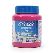 Tinta Acrilica Acrilex Brilhante 250 ml Rosa Escuro