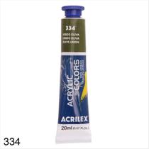 Tinta acrílica Acrilex verde oliva 334 20ml