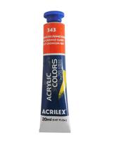 Tinta acrilica acrylic colors 20ml 343 vermelho de cadmio claro - 131230343