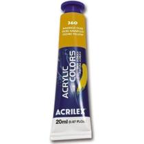 Tinta Acrilica Acrylic Colors 20ml 360 Amarelo Ocre