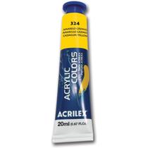Tinta acrilica acrylic colors 20ml amarelo ca acrilex