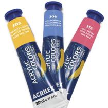 Tinta Acrílica Acrylic Colors Cores Metálicas Acrilex 20 ml - 13123 Tinta Acrílica Acrylic Colors Cores Metálicas Acrilex 20 ml - 13123