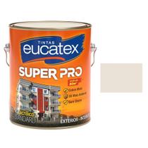 Tinta Acrilica Algodão Egipcio Semi Brilho Super Pro Eucatex 3,6lt