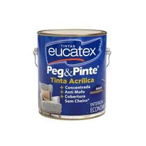 Tinta Acrílica Amarelo Canário Econômica - Galão 3,6 Litros - Eucatex - Para Pintura Interna
