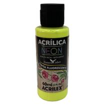 Tinta Acrílica Amarelo Limão Neon (60ml)
