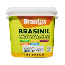 Tinta Acrílica Anti Mofo Parede Interno Branco Gelo Econômica 3,6 Litros Brasilux