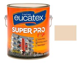 Tinta Acrilica Areia Semi Brilho Super Pro Eucatex 3,6lt