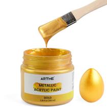 Tinta acrílica Artme Metallic Gold 100mL para pintura artística Tinta acrílica Artme Metallic Gold 100mL para pintura artística