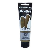 Tinta Acrilica Arts p/ Tela Metalica Corfix 120ml 143 Bronze