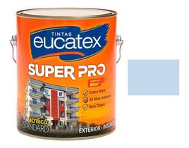 Tinta Acrilica Azul Bebe Semi Brilho Super Pro Eucatex 3,6lt