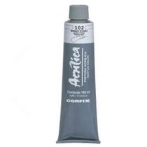 Tinta Acrílica Bisnaga Branca 102 (120ml ) Corfix