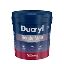 Tinta Acrílica Branca Fosca Lavável Ducryl Renner para Alvenaria Reboco Concreto Interna e Externa