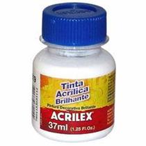 Tinta acrilica brilhante 37ml 519 branco - 033400519