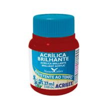 Tinta Acrílica Brilhante 37ml Vermelho Escarlate 508 Acrilex - ACRILEX - ARTISTICO