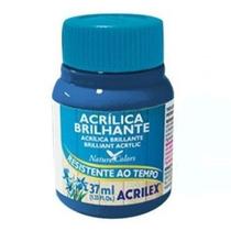 Tinta Acrílica Brilhante Acrilex Azul Turquesa 37ML