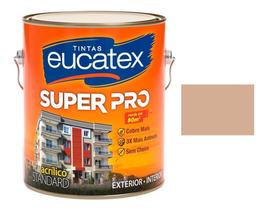 Tinta Acrilica Camurça Semi Brilho Super Pro Eucatex 3,6lt