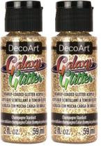 Tinta Acrílica com Glitter DecoArt Galaxy 2x59 ml Champanhe Tinta Acrílica com Glitter DecoArt Galaxy 2x59 ml Champanhe