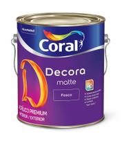 Tinta Acrílica Coral Decora Premium Fosco 3,6L