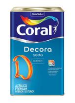 Tinta Acrílica Coral Decora Seda Premium Acetinado Lata 18 Litros