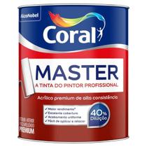 Tinta Acrílica Coral Master 800ML Cores -