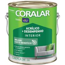 Tinta Acrílica Coralar Amarelo Canário 3,6 Litros - CORAL Tinta Acrílica Coralar Amarelo Canário 3,6 Litros - CORAL