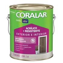 Tinta Acrílica Coralar Duo Fosco Branco 3,6 Litros - CORAL
