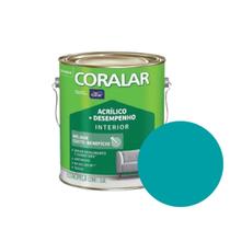 Tinta Acrílica Coralar Mais Desempenho Coral 3,6 Litros Baixo Odor Antimofo Acabamento Fosco - Diversas Cores