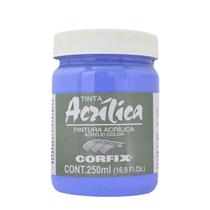 Tinta Acrílica Corfix 250ml Cor Azul Hortência 108 G1