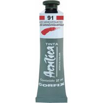 Tinta Acrílica Corfix 37ml Laca de Garança Rosa Antigo 91 G2