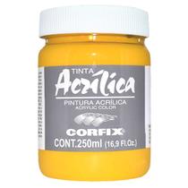 Tinta Acrílica Corfix Amarelo Escuro 51 G1 250ml Tinta Acrílica Corfix Amarelo Escuro 51 G1 250ml