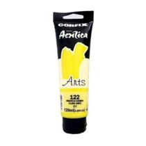 Tinta Acrílica Corfix Arts 120ml Amarelo Cadmio Cl 122 Gr 1