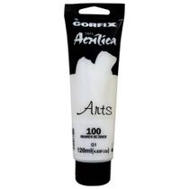 Tinta Acrílica Corfix Arts 120ml Branco de Zinco 100 Gr 1