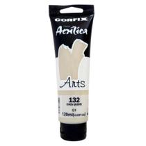 Tinta Acrílica Corfix Arts 120ml Cinza Quente 132 Gr 1