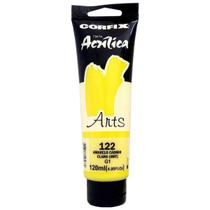 Tinta Acrílica Corfix Arts G1 124 Amarelo Cadmio Claro 120Ml