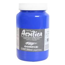 Tinta Acrilica Corfix G1 66 Azul Cobalto 500Ml Tinta Acrilica Corfix G1 66 Azul Cobalto 500Ml