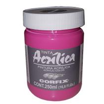 Tinta Acrilica Corfix Laca Rosa 250ml Tinta Acrilica Corfix Laca Rosa 250ml