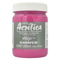Tinta Acrílica Corfix Laca Rosa 61 G1 250ml Tinta Acrílica Corfix Laca Rosa 61 G1 250ml