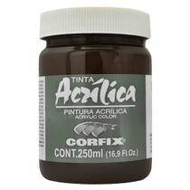 Tinta Acrílica Corfix p/ Tela 250ml G1 Cor Sepia 118