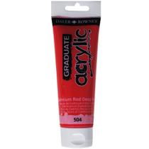 Tinta Acrílica Daler Rowney Graduate 504 Cadmium Red Deep Hue 120 ml 123120504