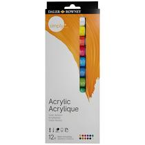 Tinta Acrilica Daler & Rowney Simply 12ml com 12 Cores