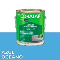 Tinta Acrílica de Acabamento Fosco 3,6 litros Parede Interior Anti Mofo Coralar Coral Cores