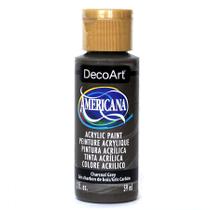 Tinta Acrílica DecoArt Americana, 59 ml, Cinza Carvão Tinta Acrílica DecoArt Americana, 59 ml, Cinza Carvão