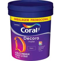 Tinta Acrílica Decora Fosco Branco 20 Litros - 5276401 - CORAL