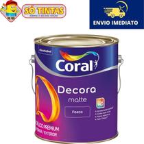 Tinta Acrílica Decora Matte Premium Fosco Acabamento Perfeito Lavável 3,6 Litros - Coral Tinta Acrílica Decora Matte Premium Fosco Acabamento Perfeito Lavável 3,6 Litros - Coral