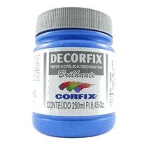 Tinta Acrilica Decorfix Brilhante 250ml 323 Azul Celeste Tinta Acrilica Decorfix Brilhante 250ml 323 Azul Celeste