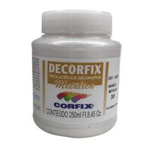Tinta Acrílica Decorfix Corfix Metálica 250ml - 16300 Tinta Acrílica Decorfix Corfix Metálica 250ml - 16300